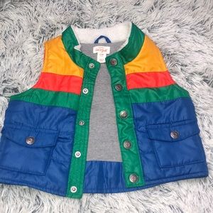 Multi colored vest